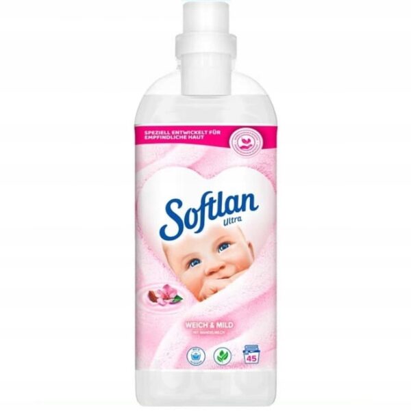 Softlan 45prań /  1L  SENSITIV DE - Płyn do płukania